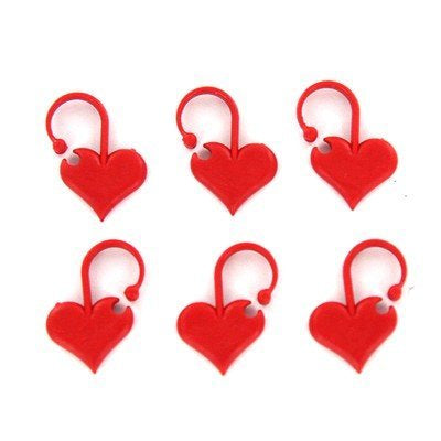 Locking Heart Stitch Markers