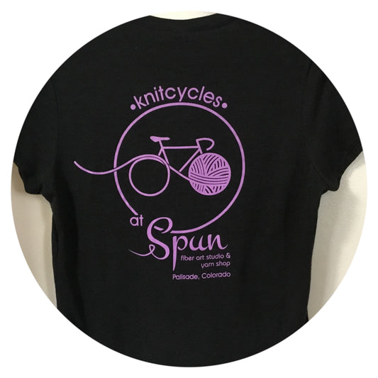 t-shirts: knit. spin. sip.